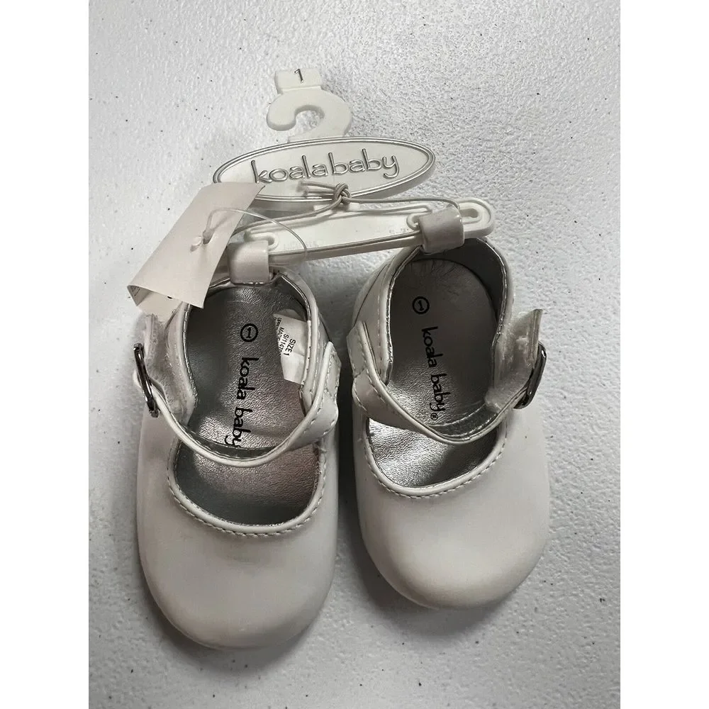 Kola Baby's Size 1 White‎ Baby Shoes-Brand New